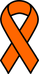 Orange Kidney Cancer and Leukemia Ribbon
